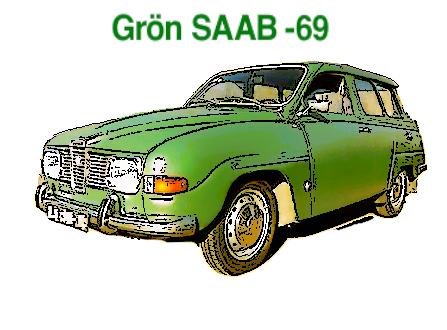 Grön SAAB -69